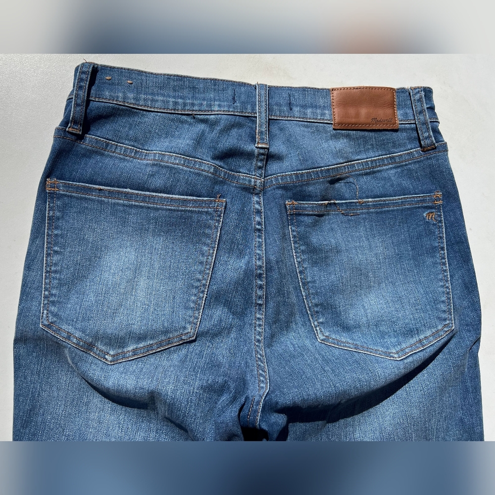 Madewell Women's Distressed Skinny Jeans - Blue - Picture 6 of 10